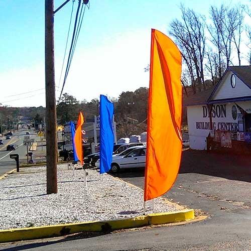 Solid Color Pennant Flags Carrot Top Flags - Creative Gradient Image - 4K