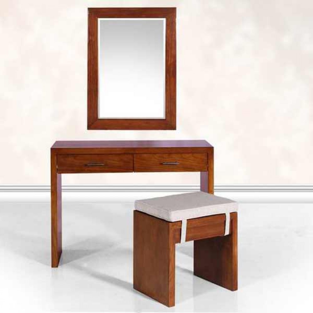 Modern Dressing Table Dt5 02 Teak Wood Furniture Malaysia Manufacturer Retailer
