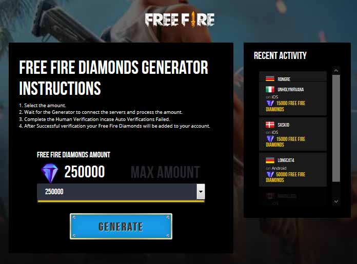 Flob Fun Fire ⇔ Free Fire Generator Diamond Gratis ...