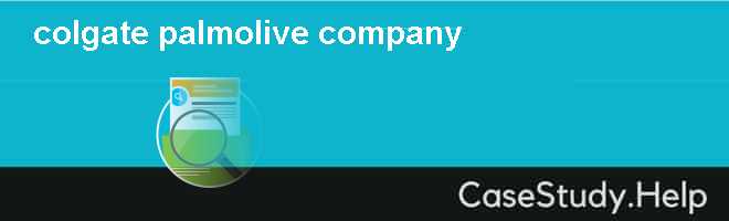 Colgate Palmolive Pany Marketing Anti Cavity Toothpaste Case Solution And Analysis Hbr Case Study Solution Analysis Of Harvard Case Studies It is written by John A.
