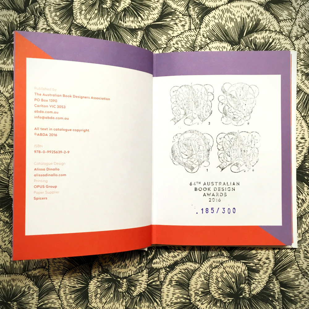 Australian Book Design Awards Catalogue 2016 The Casual Optimist