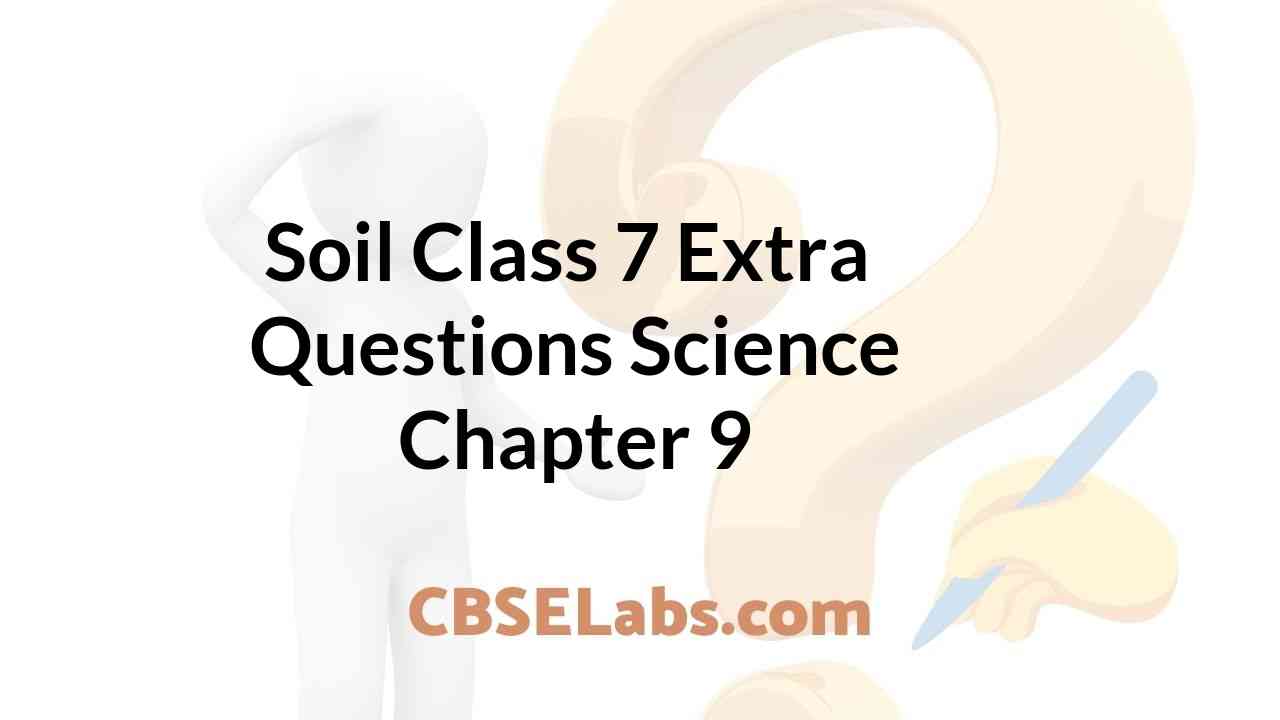 Soil Class 7 Extra Questions Science Chapter 9 - CBSE Labs