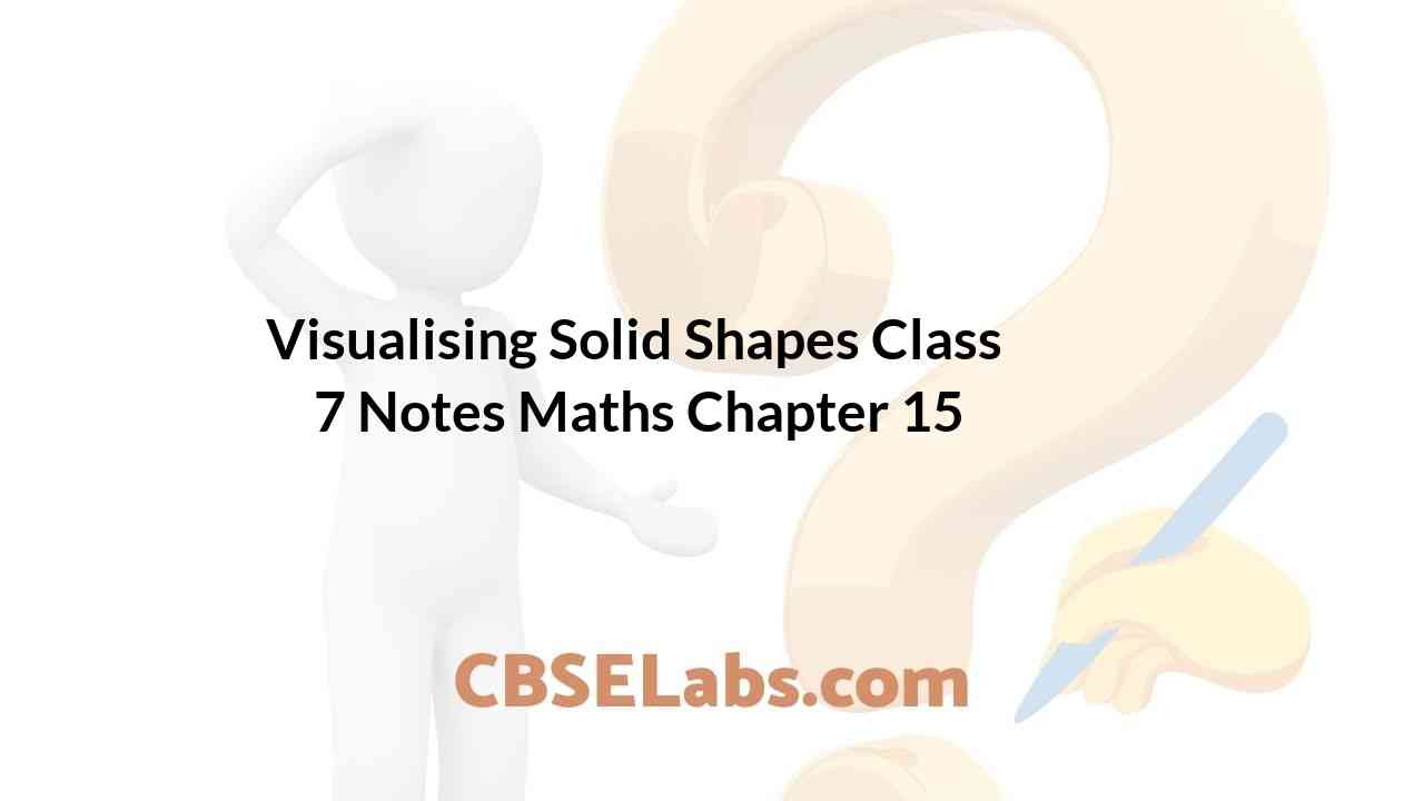 Visualising Solid Shapes Class 7 Notes Maths Chapter 15