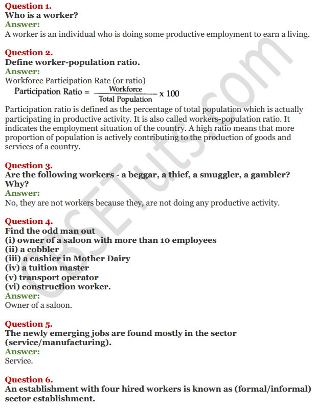 Ncert Solutions For Class 11 Economics Chapter 7 Employment Growth Informalisation And Related Issues Cbse Tuts Ncert Solutions For Class 11 Economics Chapter 7 Employment Growth Informalisation And Related Issues Cbse Tuts
