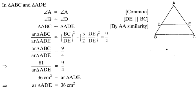 Triangles Class 10 Maths CBSE Important Questions With Solutions 107