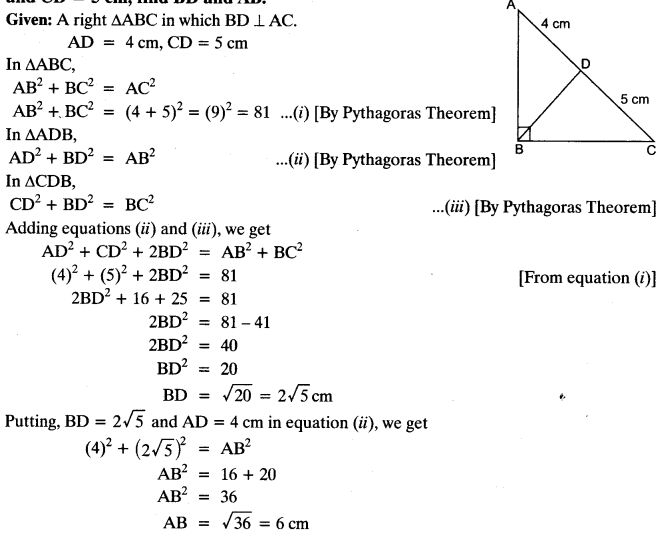 Triangles Class 10 Maths CBSE Important Questions With Solutions 32
