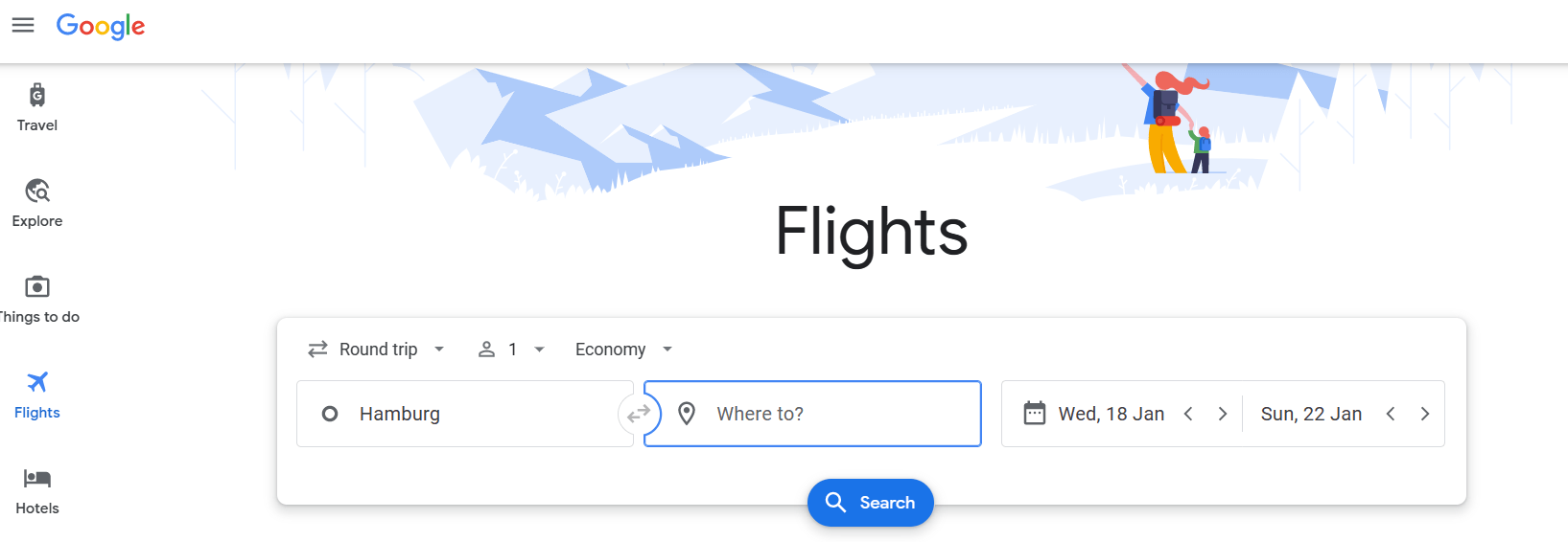 Günstige flüge mit google flights finden
