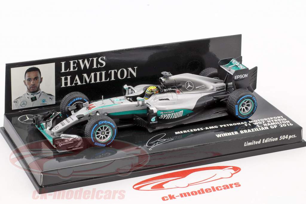 Details About L Hamilton Mercedes F1 W07 Winner Brazil Gp Formula 1 2016 1 43 Minichamps