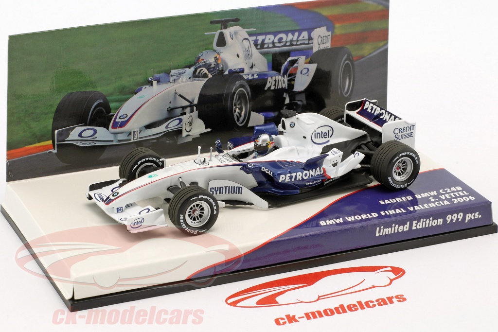 S Vettel Bmw Sauber C24b Bmw World Finale Valencia Formula 1 2006 1 43 Minichamps