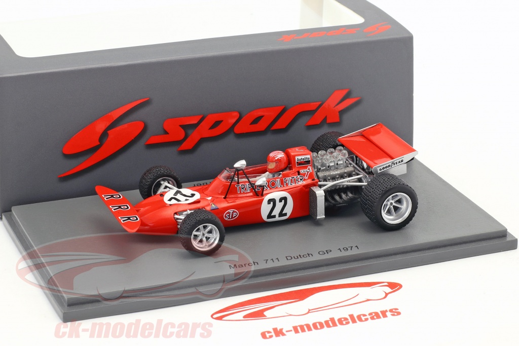 Skip Barber March 711 22 Netherlands Gp Formula 1 1971 1 43 Spark