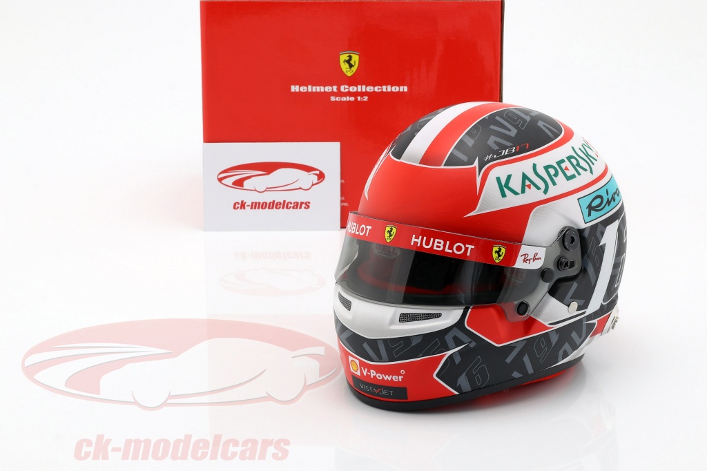 Charles Leclerc Ferrari Sf90 16 Formula 1 2019 Helmet 1 2 Bell