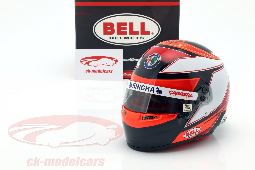 Kimi Raikkonen Alfa Romeo Racing C38 7 Formula 1 2019 Helmet 1 2 Bell