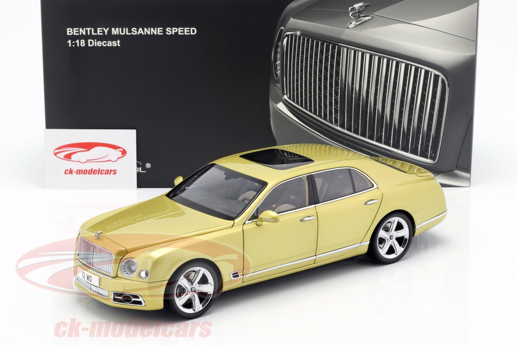 Bentley Mulsanne Speed Year 2017 Monaco Yellow 1 18 Almost Real