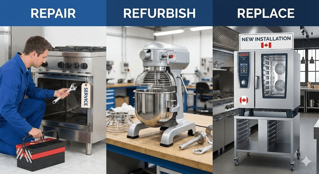 Repair, Refurbish, or Replace Commercial Kitchen Equipment