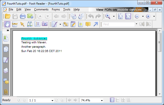 Tutorial Create A Pdf Document With Maven And Itext Celinio S Technical Blog Learning And Adapting