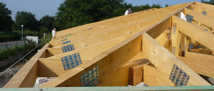 Edersa Construccion Con Cerchas Industriales De Madera