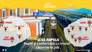 The fastest bus normally takes 3h. Naveta Cu Trenul Spre Dinspre Cluj Napoca Cfr Calatori