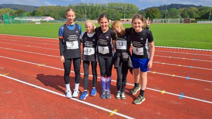 U14 Mädchen (v.l.): Jule Koller, Elise Lutterbeck, Maria Magdalena Zober, Leonie Baier, Lisa Anton