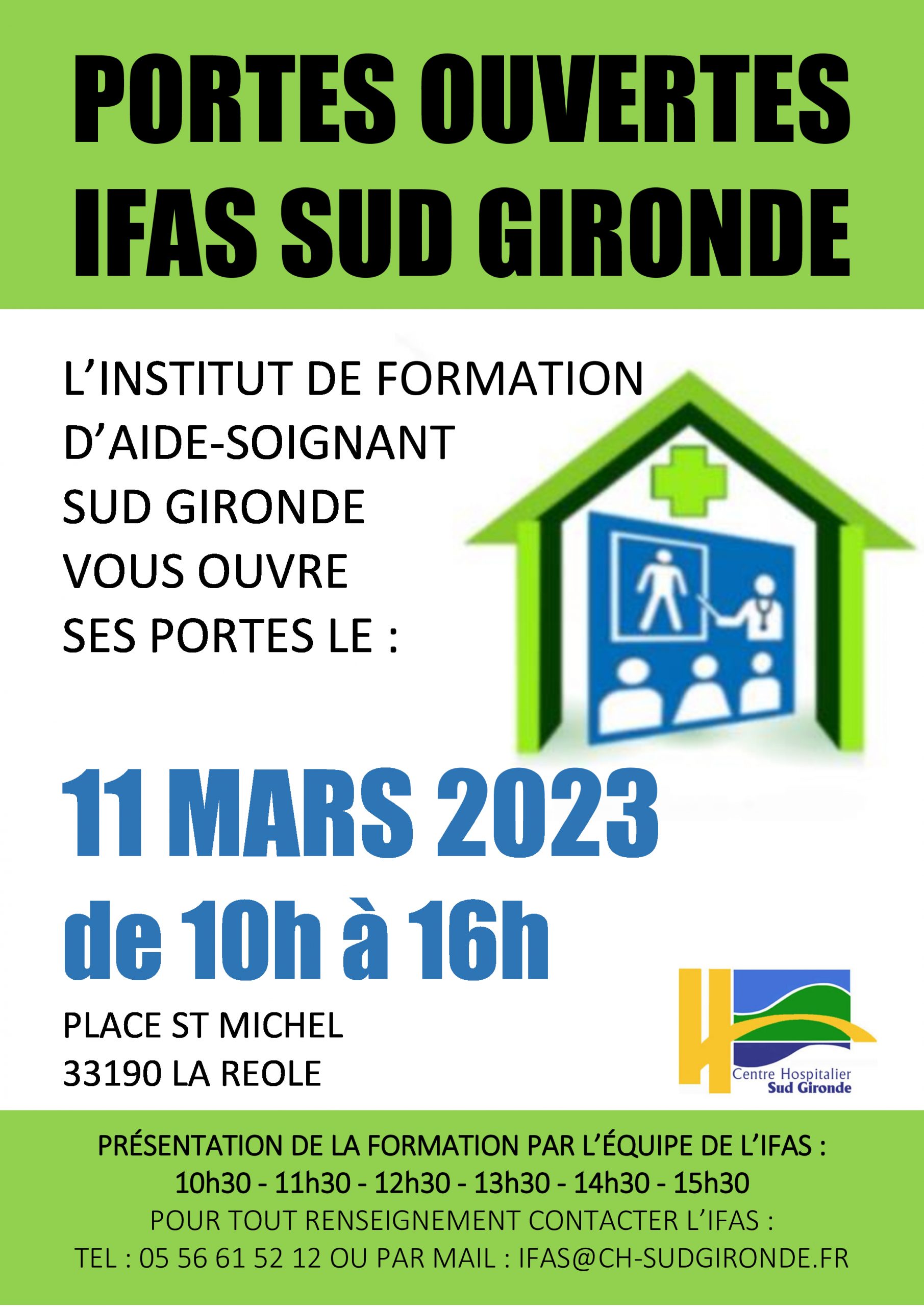Emploi Ambulancier Smur Centre Hospitalier Sud Gironde Portes Ouvertes IFAS - Centre Hospitalier SUD GIRONDE