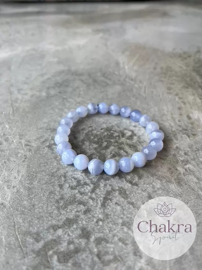 Blue Lace Agaat armband 8 mm