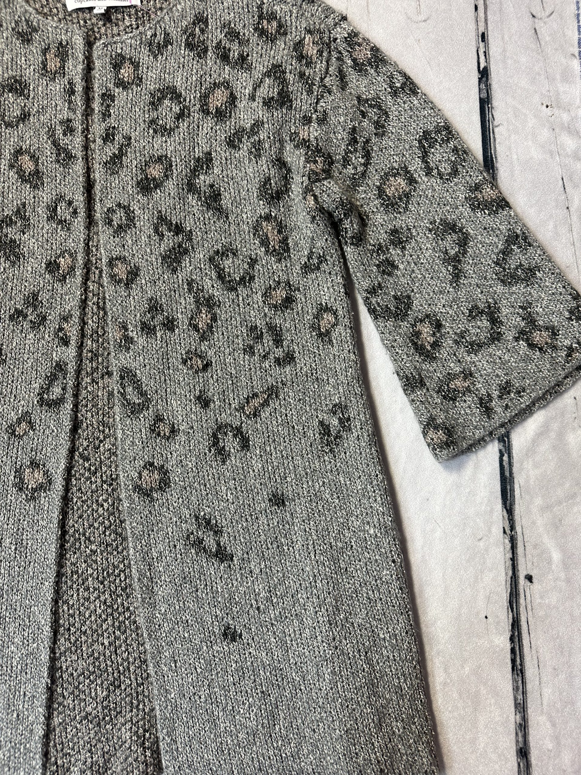 Cupcakes and 2025 cashmere leopard cardigan