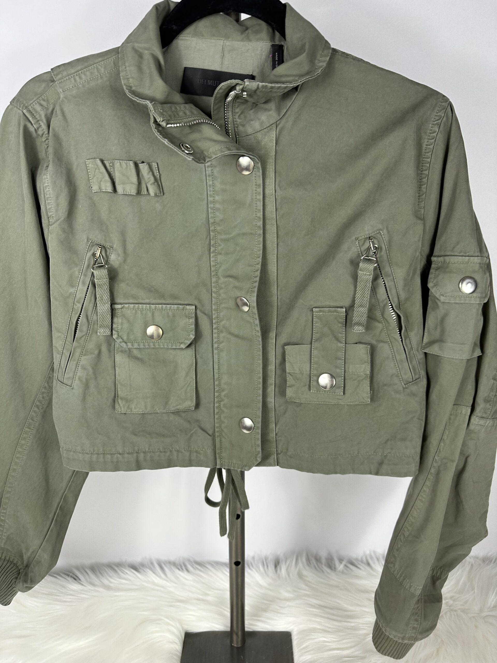 Helmut NWT Crop Army Green Jacket Sz XS