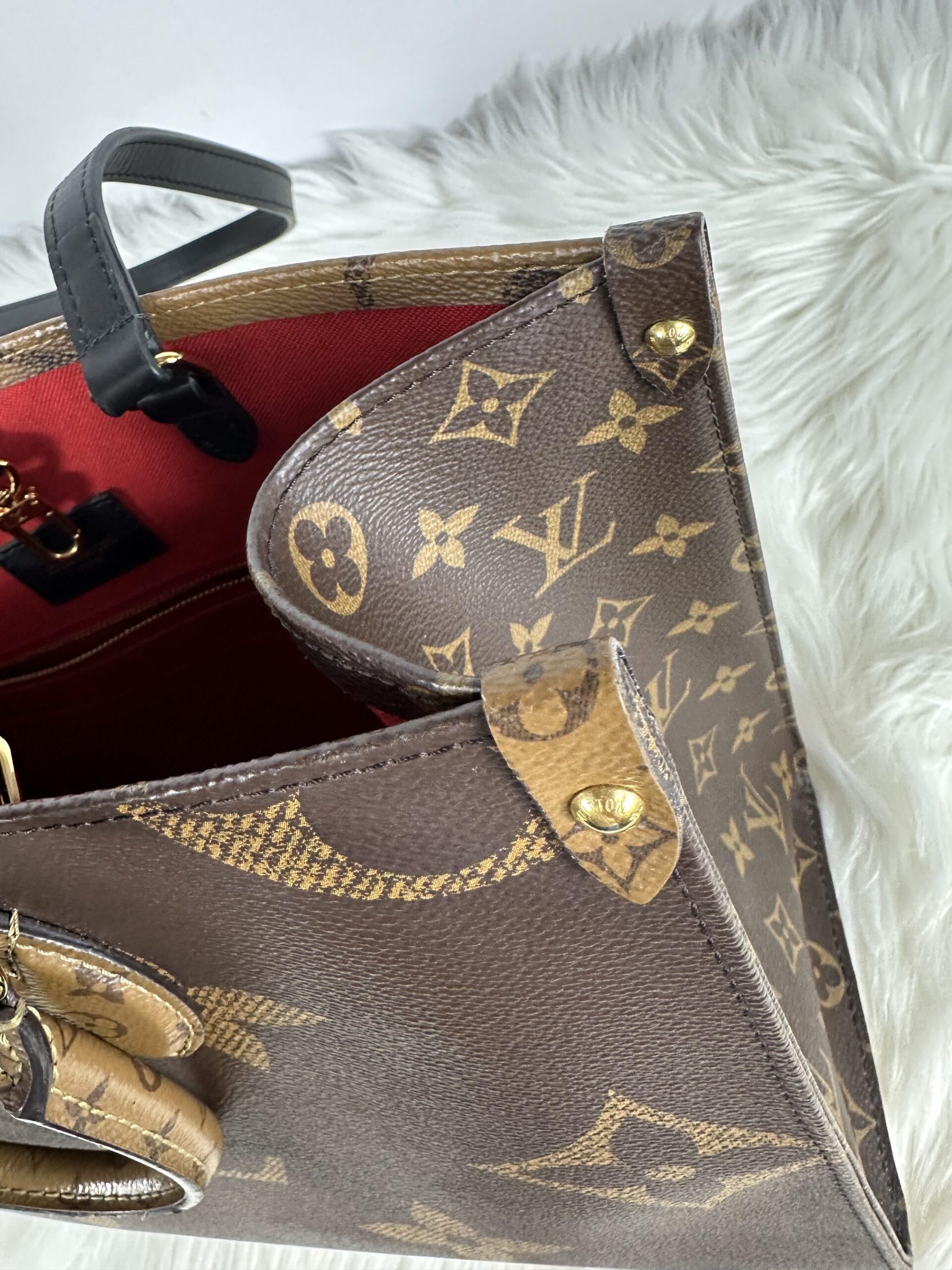 Reverse Monogram Canvas Louis Vuitton Mm Shoulder Bag Louis