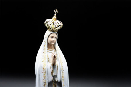 Statue Vierge Marie Notre-Dame De Fatima En Résine - 21 Cm De Haut, Décoration Religieuse Pour Maison Ou Chapelle - 3