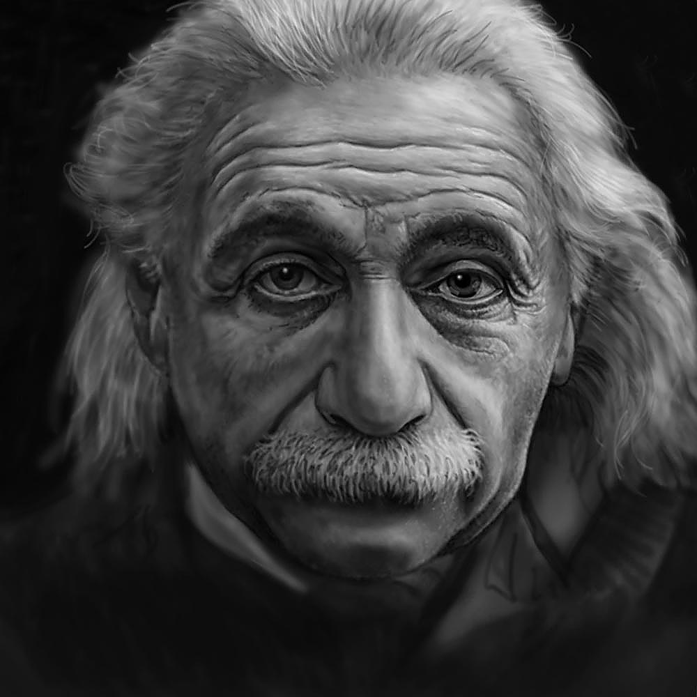 Einstein-computer-drawing