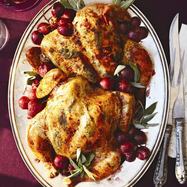 — karen kelly, germantown, maryland. Thanksgiving dinner menu with our best-ever roast chicken