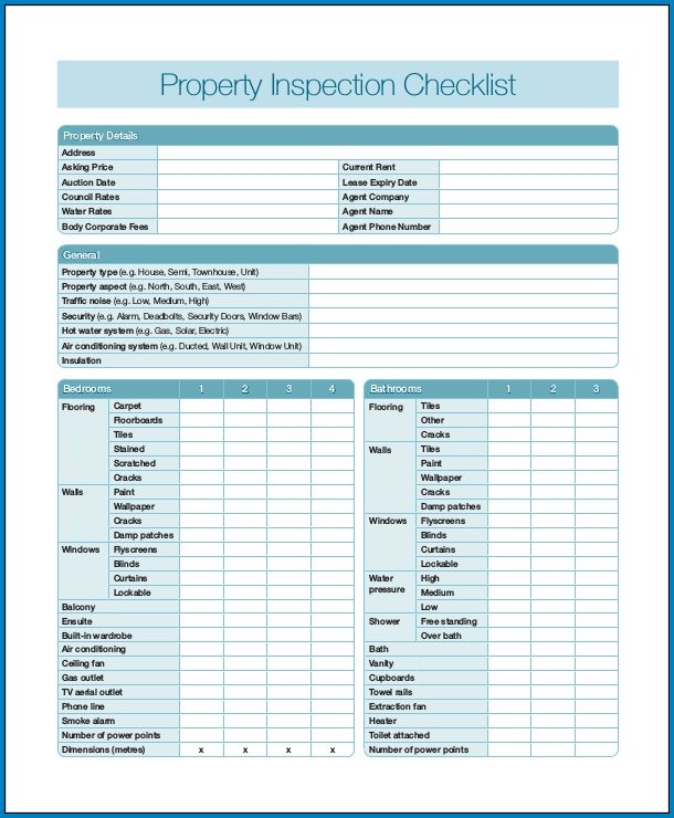 Ultimate Property Inspection Checklist Guides Download Free Pdf - Best Gradient Images in 8K