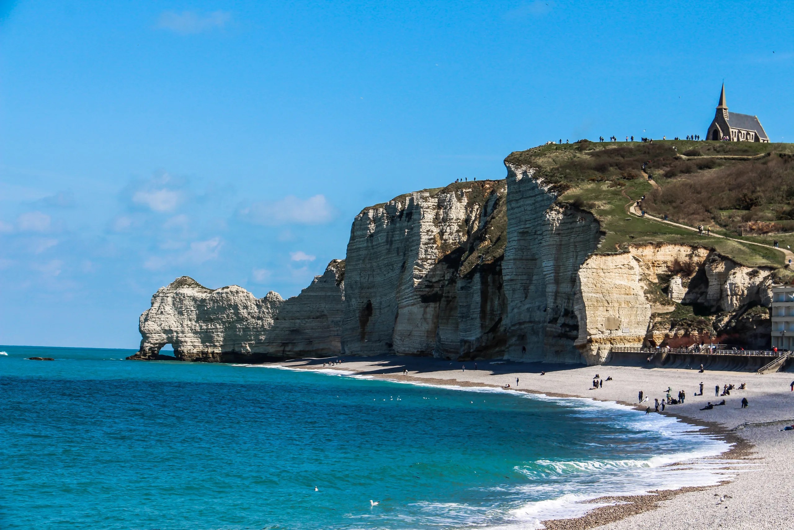 etretat beach normandy