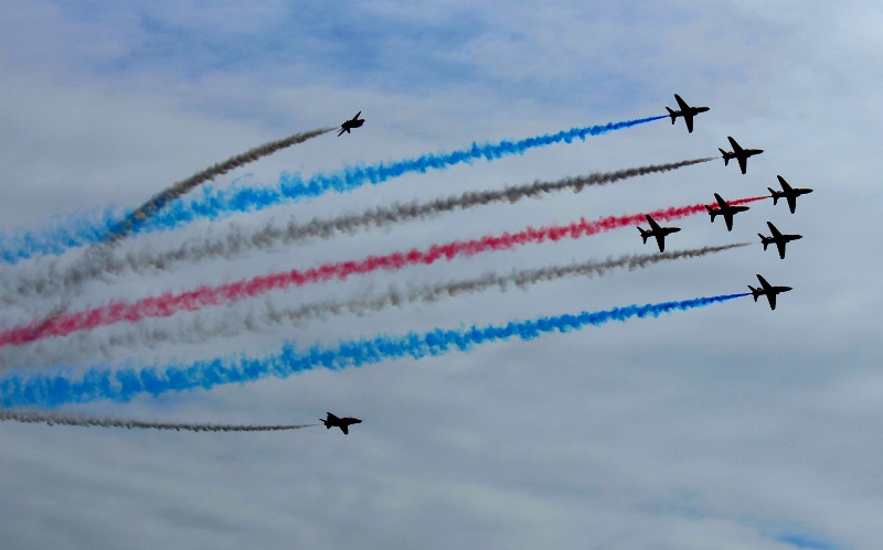 red arrows