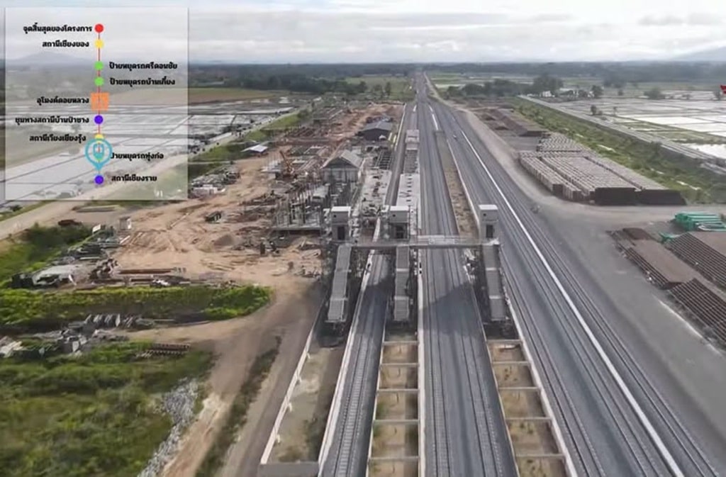 Chiang Rai Railway Station Makes Steady Progress: Massive Rail Project Hits 66% Completion