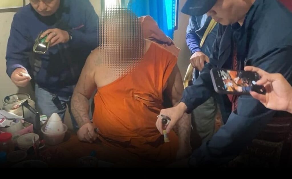 Shocking Temple Raid: Mae Hong Son Temple Abbot Arrested for Heroin Use