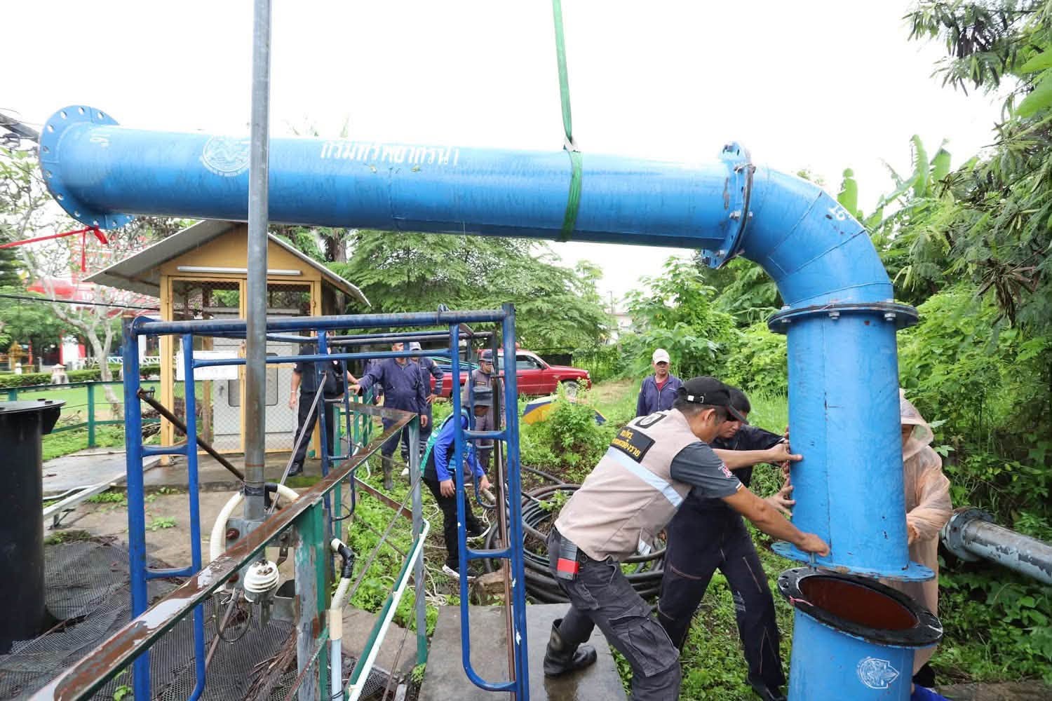 Chiang Rai Ramps Up Flood Defenses With Huge Water Pumps Ahead of Rainy Season