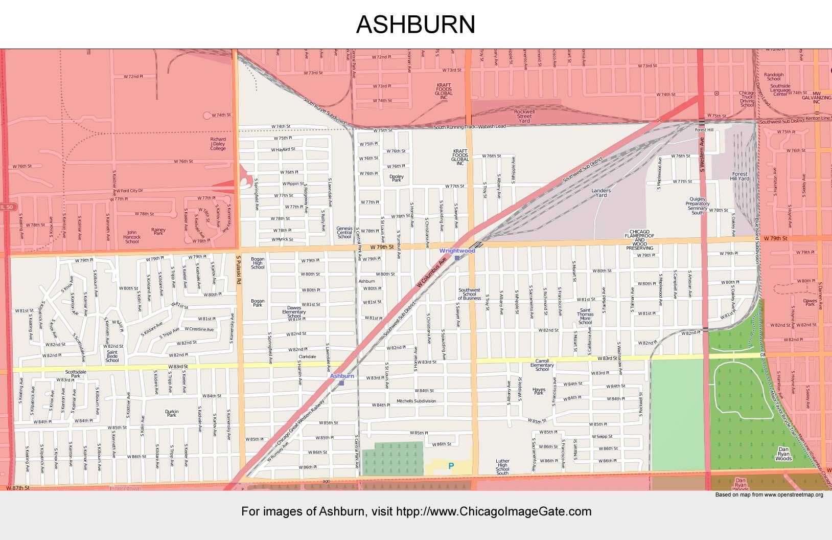 Ashburn Chicago Photos Chicago Photos Images Pictures Ashburn Map.JPG