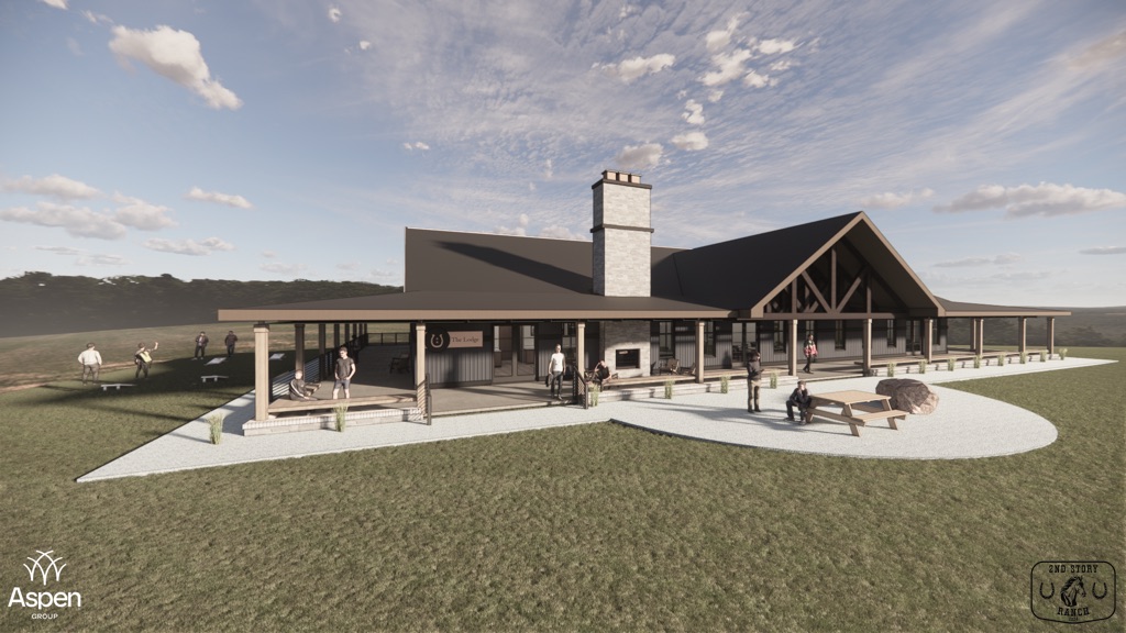 A rendering of a planned residential and community space at Second Story Ranch in Crete. (Aspen Group)