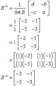 Inverse of a 2x2 Matrix - ChiliMath