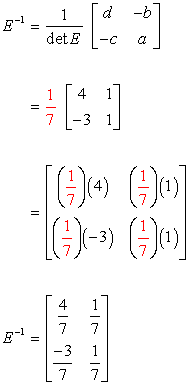 Inverse of a 2x2 Matrix - ChiliMath