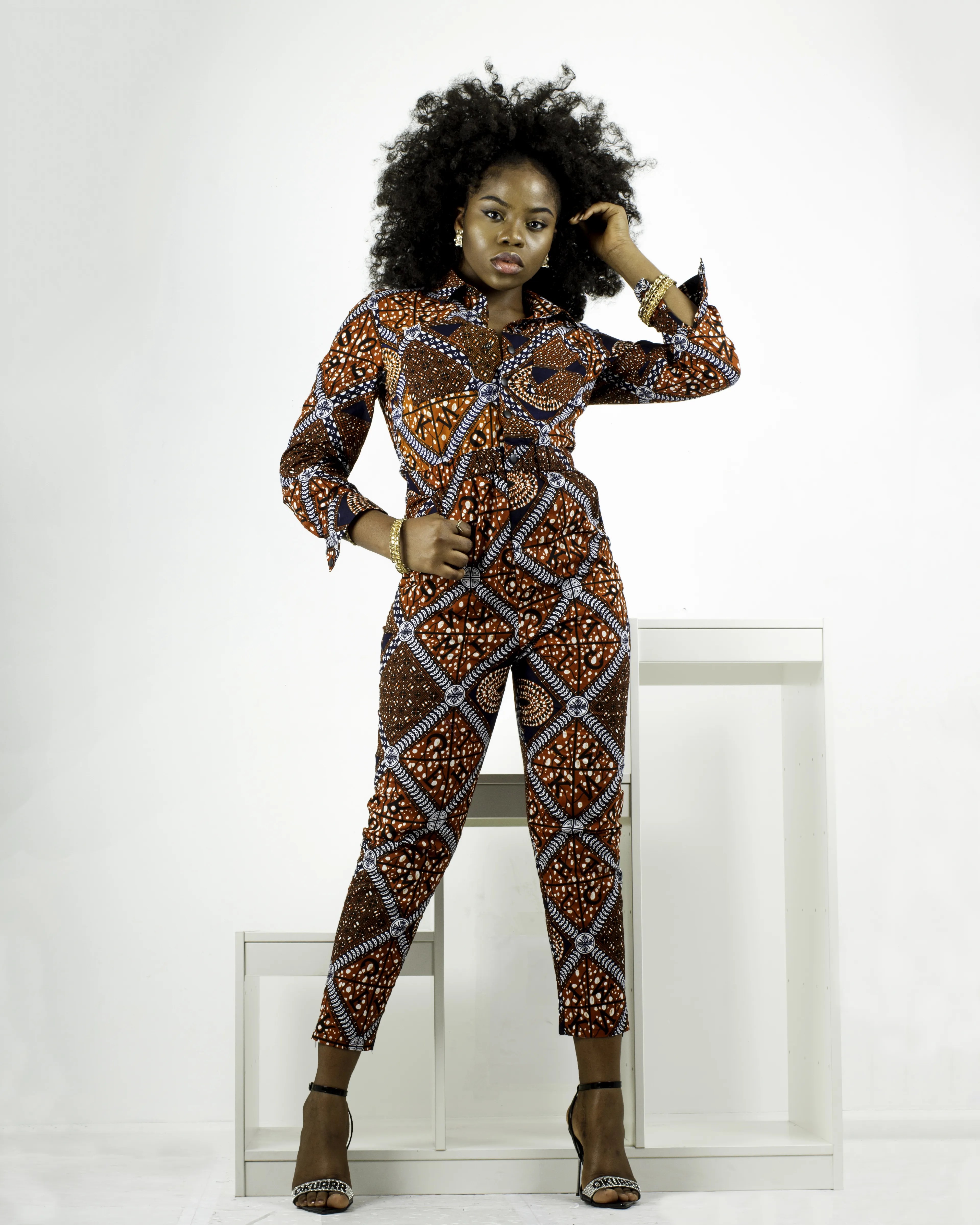TAMIKA WOMEN'S AFRICAN PRINT JUMPSUIT 