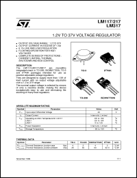 Sgs Thomson Microelectronics Lm117 Series Datasheets Lm117