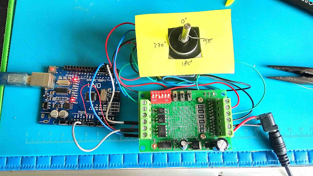 TB6560 Stepper Motor Driver Wiring Testing