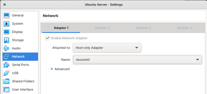 IP Address Ubuntu Server Not Available In VirtualBox 