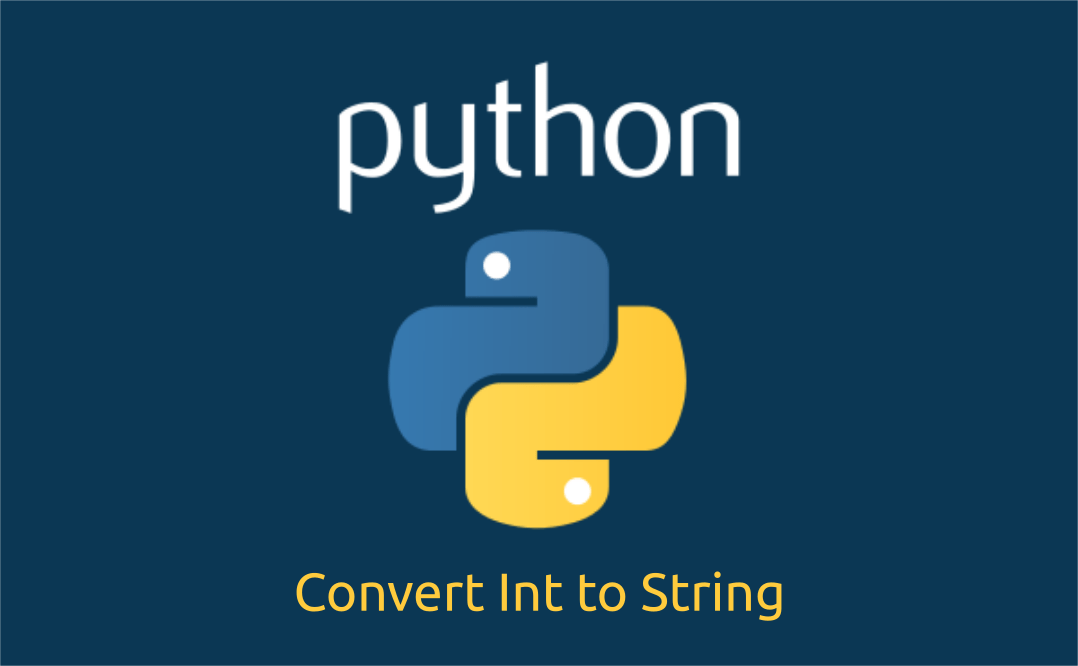 Convert Int to String In Python