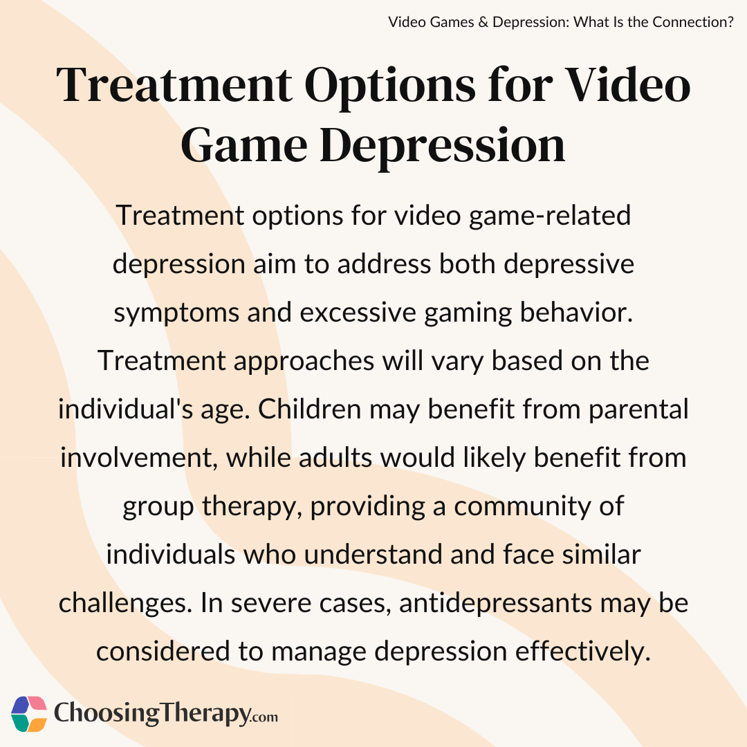 Can Video Games Cause Depression Treatment Options For Video Game Depression 