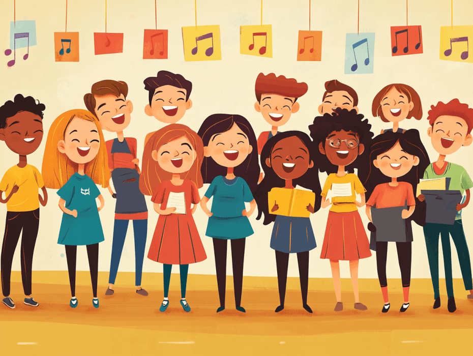 warm-ups, purposeful, fun, choir