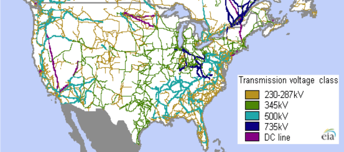 Us Line Map A 100 Year Geoelectric Hazard Analysis For Eia Grid 