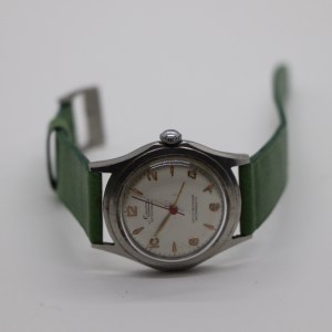 Minerva 1952 Vintage Wristwatch – Manual, Steel, 34mm x 39mm, Arabic Dial, Excellent Condition