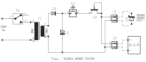 How To Build Diode Zener Tester Circuit Diagram